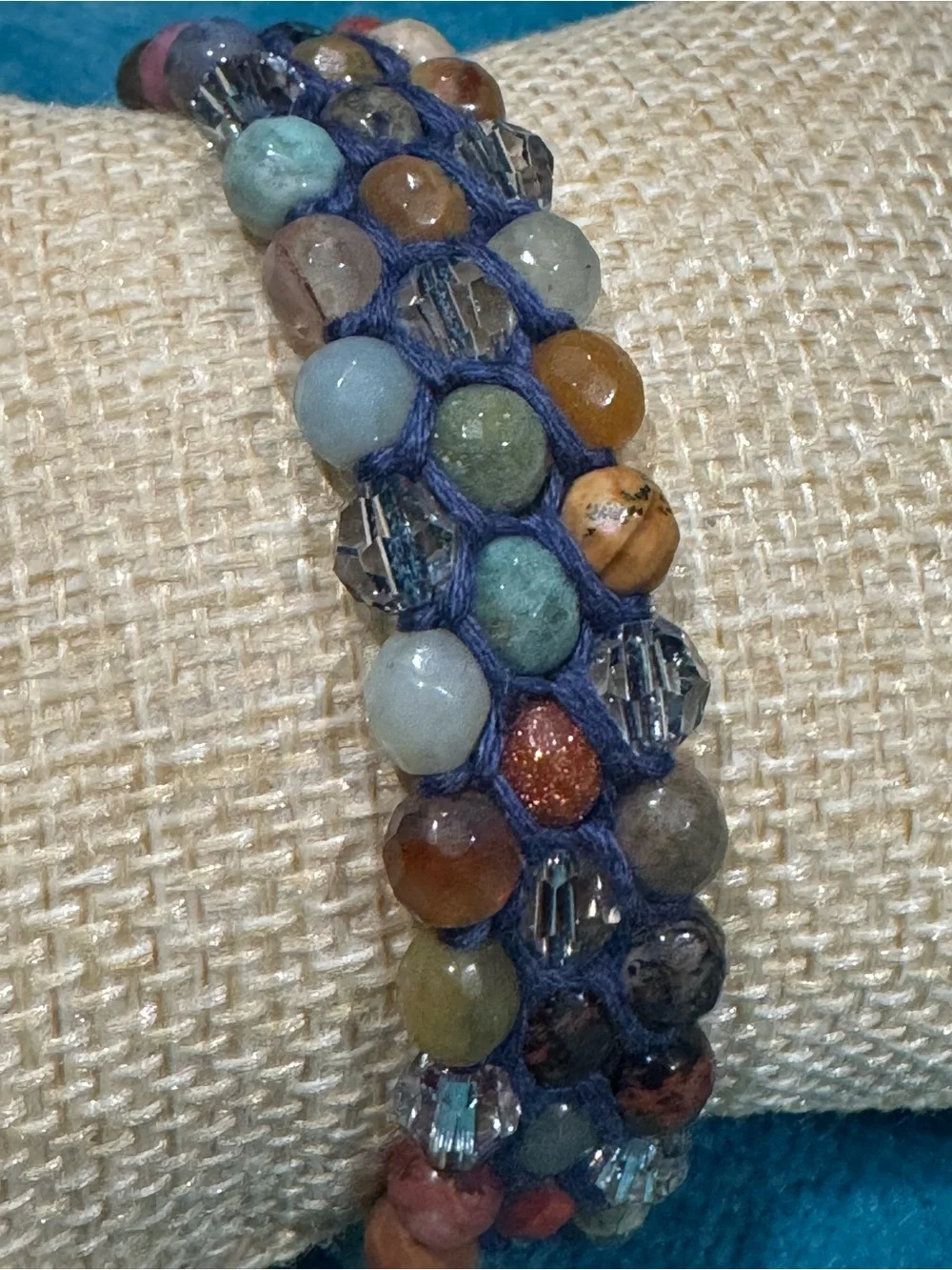Adjustable Multicolor Beaded Cord Bracelet